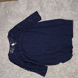 Brand new with tag old navy dress. Navy color size xl with lace sleeves